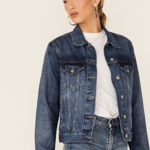 Just USA Distressed Denim Jacket 2X - Picture 13 of 13